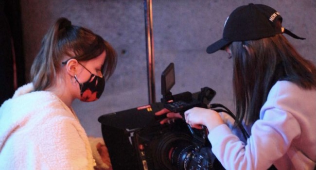 On-set photography